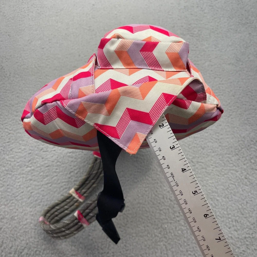 KAVU Rope‎ Bag Pink Chevron Canvas Adjustable Strap Crossbody Sling Backpack